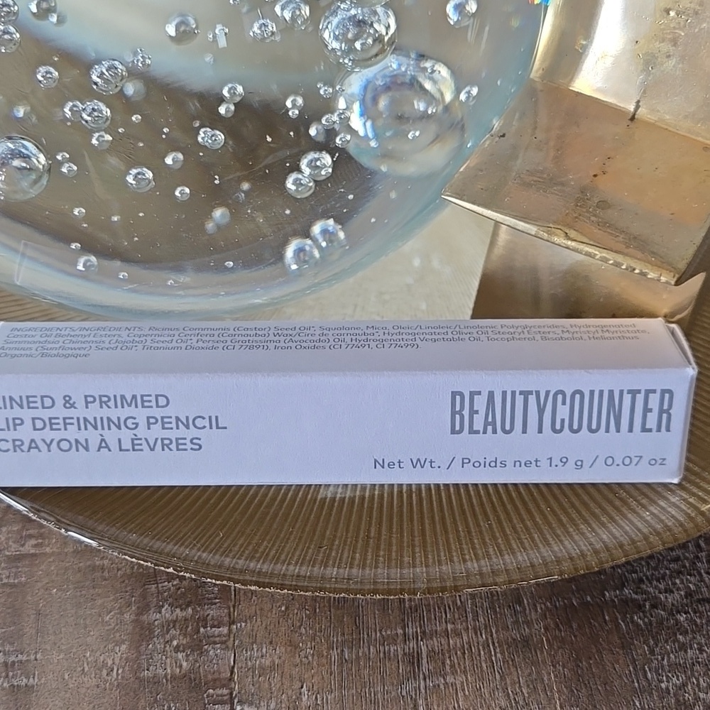 Beautycounter Lip Pencil Blush Rose Lined Primed Defining Clean Beauty New Nwt